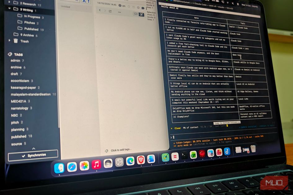 I finally connected my favorite note-taking app to Claude Code, and I should have done so sooner