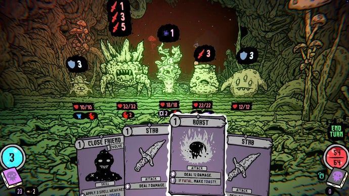 Shroom and Gloom is a positively mycelial roguelike double deckbuilder that's now out in early access