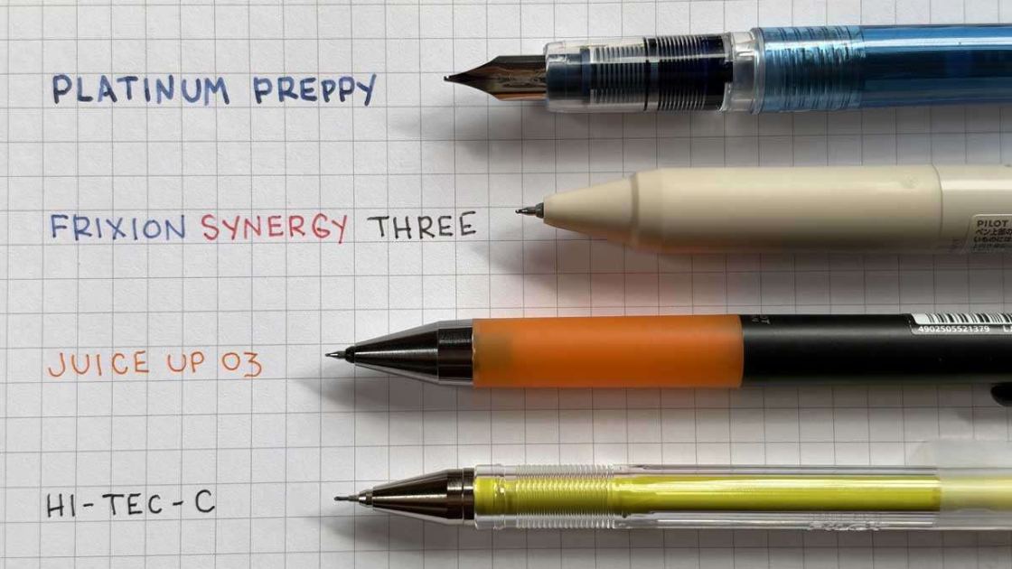 Four cool pens I bought in Japan