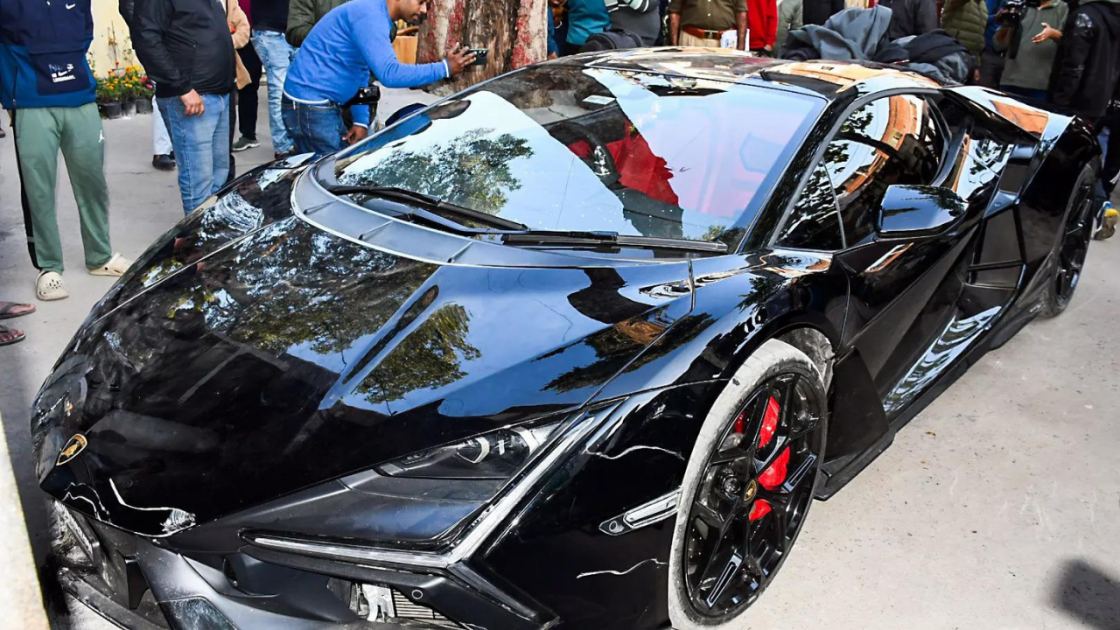 Lamborghini goes berserk in market, hits vehicles, injures pedestrians; FIR against tycoon's son