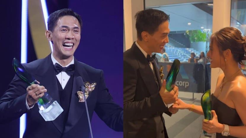 First-time Star Award winner Nick Teo admits voting for himself, is happier to see wife Hong Ling win