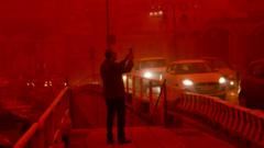 Man dies in storm as Saharan dust shrouds Crete