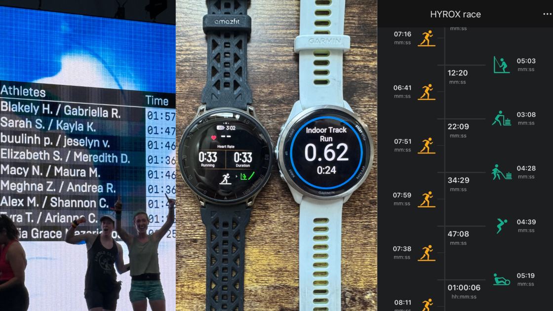 I Raced Hyrox With the Garmin Forerunner 970 on One Wrist and the Amazfit Cheetah 2 Pro on the Other, and Here's How They Compared