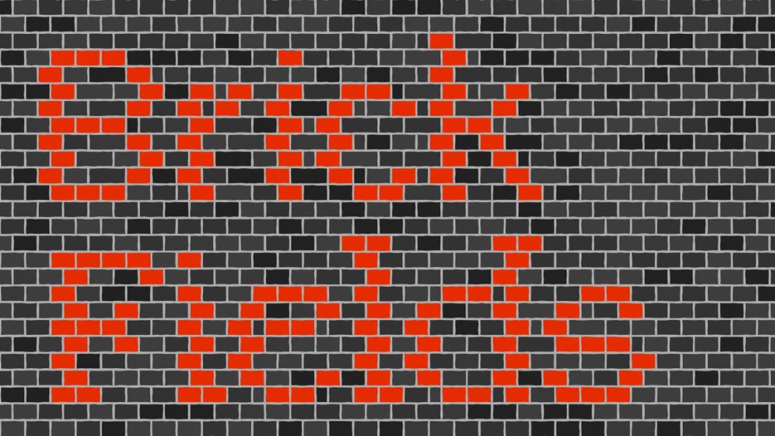  This typographer is inspired by circuit boards, a weathered stone and brick lettering 