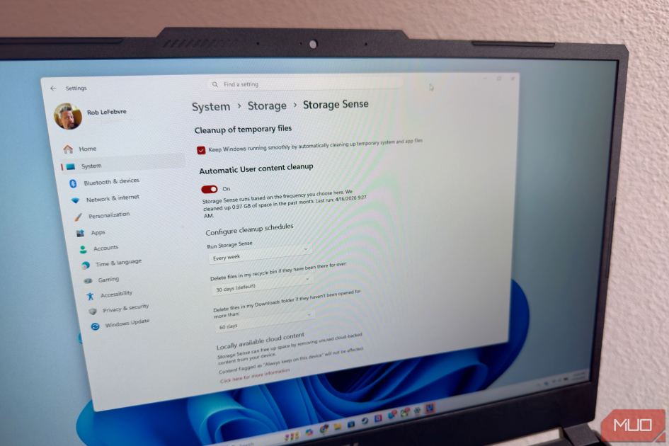 Windows has a built-in auto-cleanup tool — but its default settings are almost useless