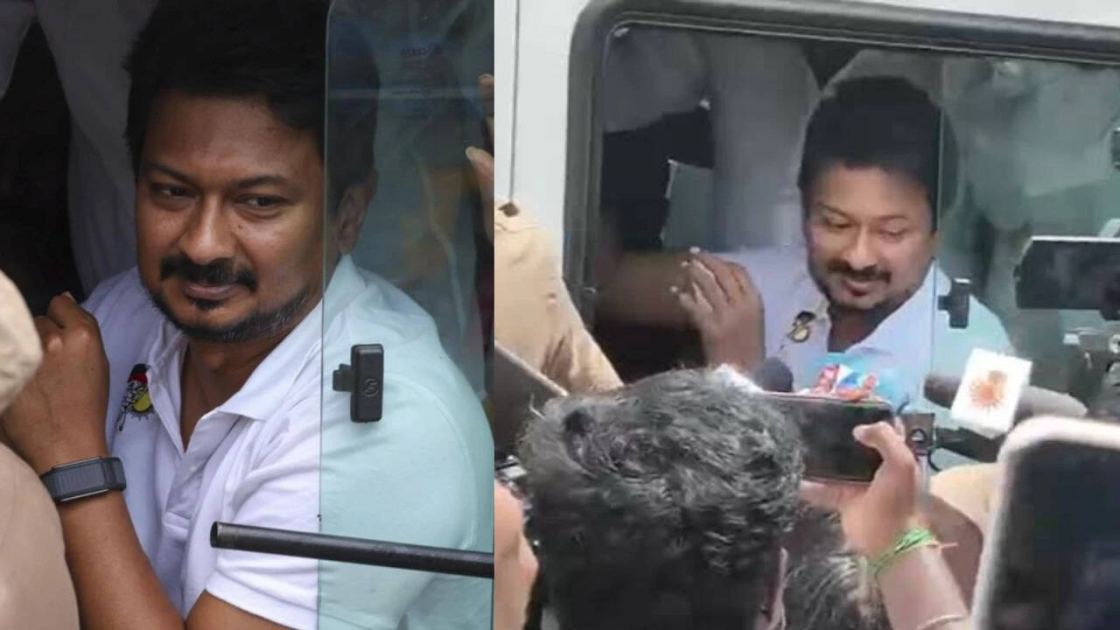 At last minute, Udhayanidhi taken to Sengipatti police stn for grilling; huge crowd gathers