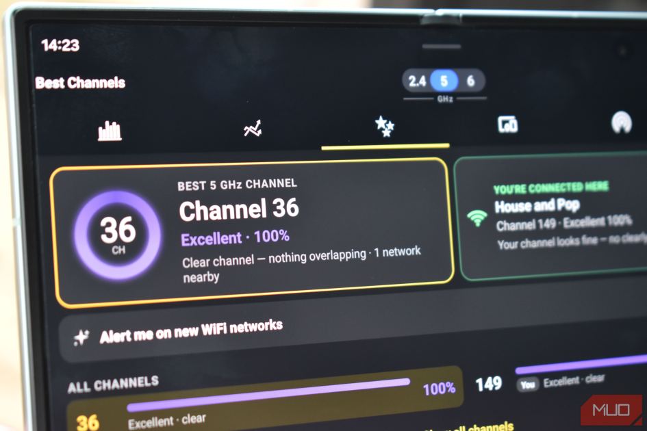 Your Wi-Fi is slow because everyone on your street picked the same channel, and one free scan proves it