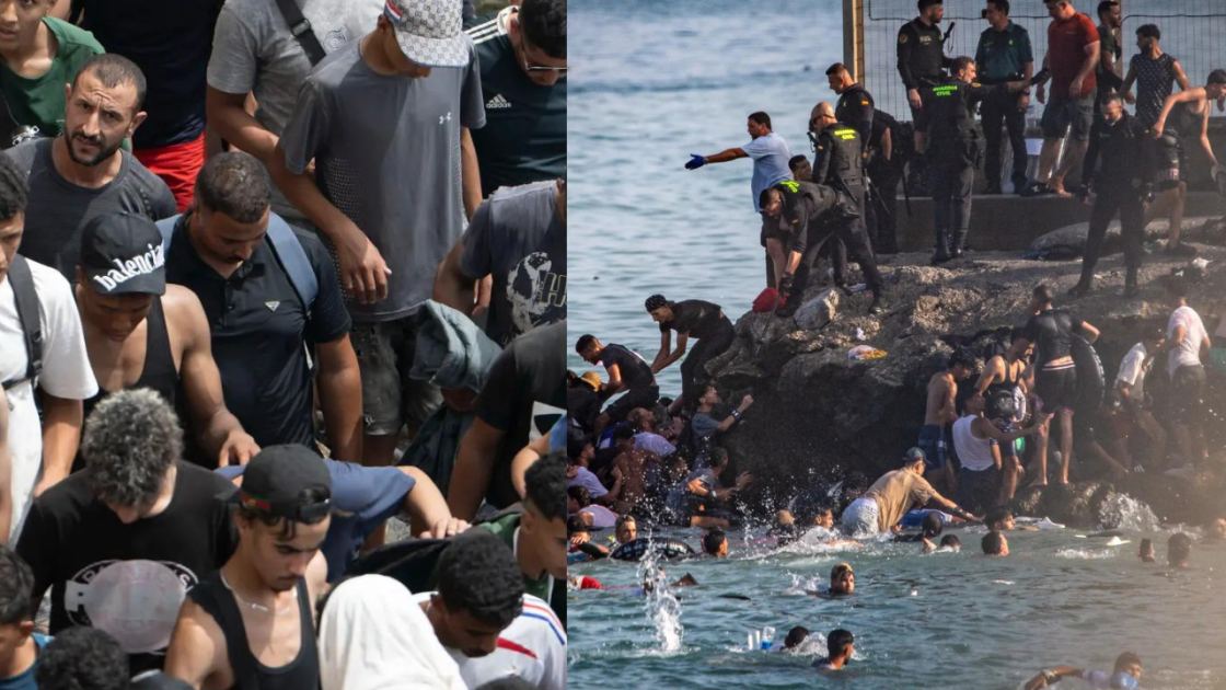 'Go that way': Illegal migrants say Moroccan authorities directed them towards Ceuta