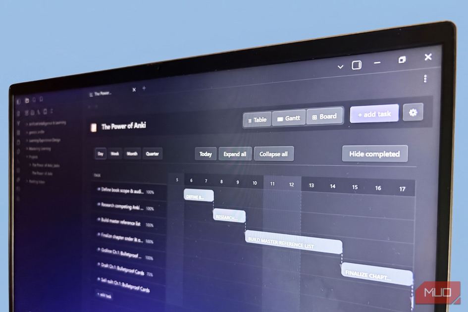 If you like Obsidian, you're going to love the plugin that turns it into a project manager