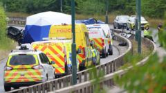 Two police officers among seven killed in wrong-way car crash