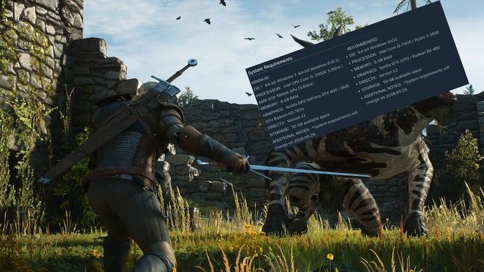 CD Projekt release full updated Witcher 3: Wild Hunt Remastered system specs, including ray-tracing and path-tracing requirements