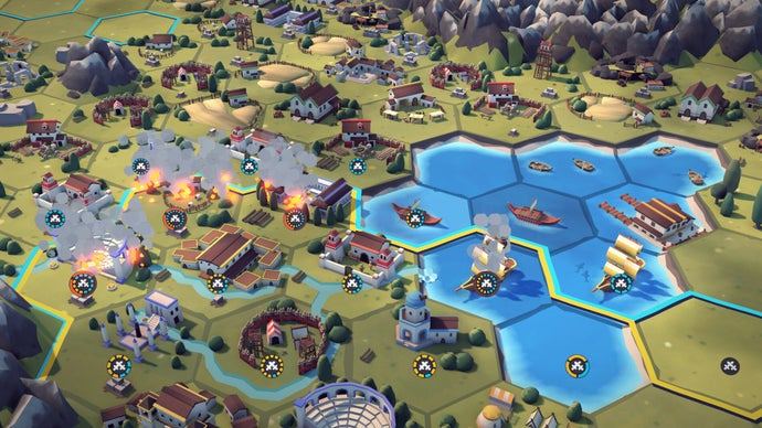 Monarchs at Play is a 4X strategy city-builder about chaining hexagonal tiles that only takes an hour out of your day