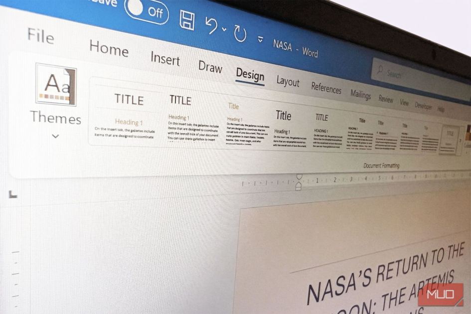 I stopped reformatting Word documents by hand after finding this tab