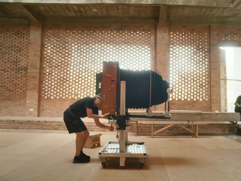 The world's largest instant camera is too big to fit on a plane. It's going on a world tour anyway
