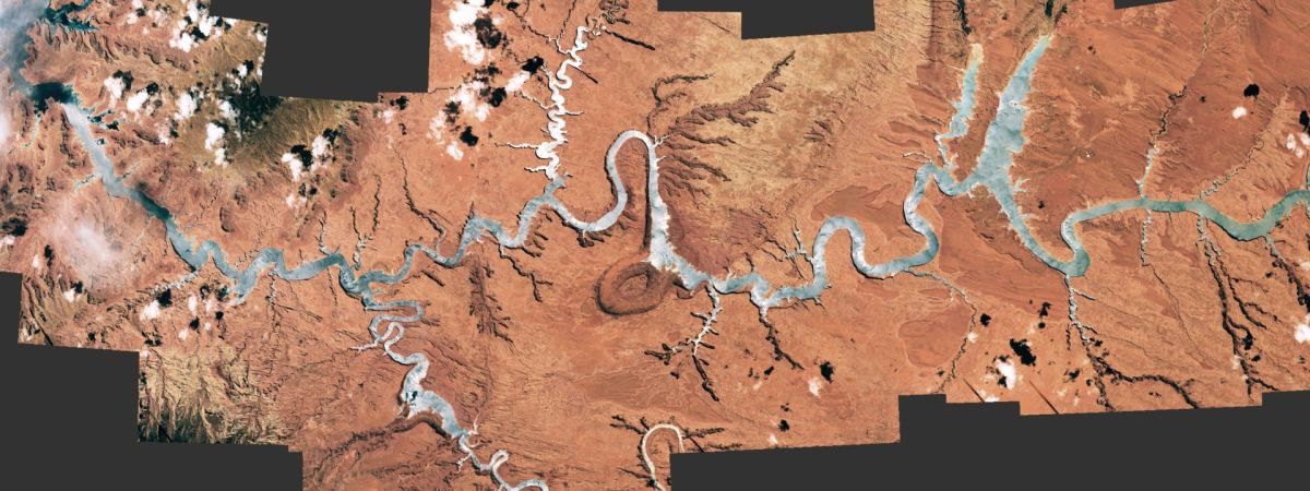  Lost 'heart' of the Colorado River shines like a silver serpent in Utah 