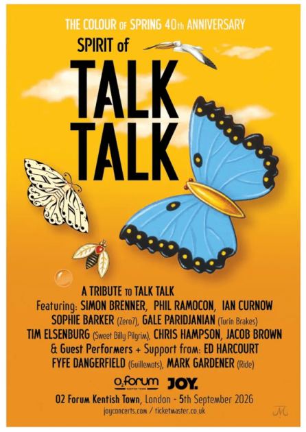 Spirit Of Talk Talk Celebrates 40 Years Of The Colour Of Spring In London