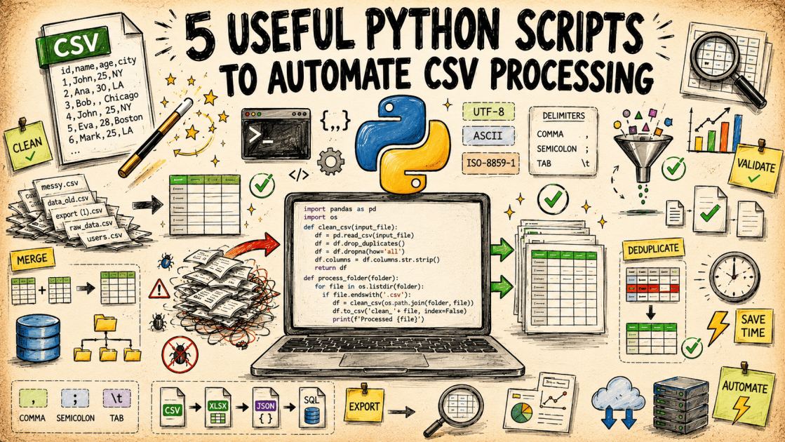 5 Useful Python Scripts to Automate CSV Processing