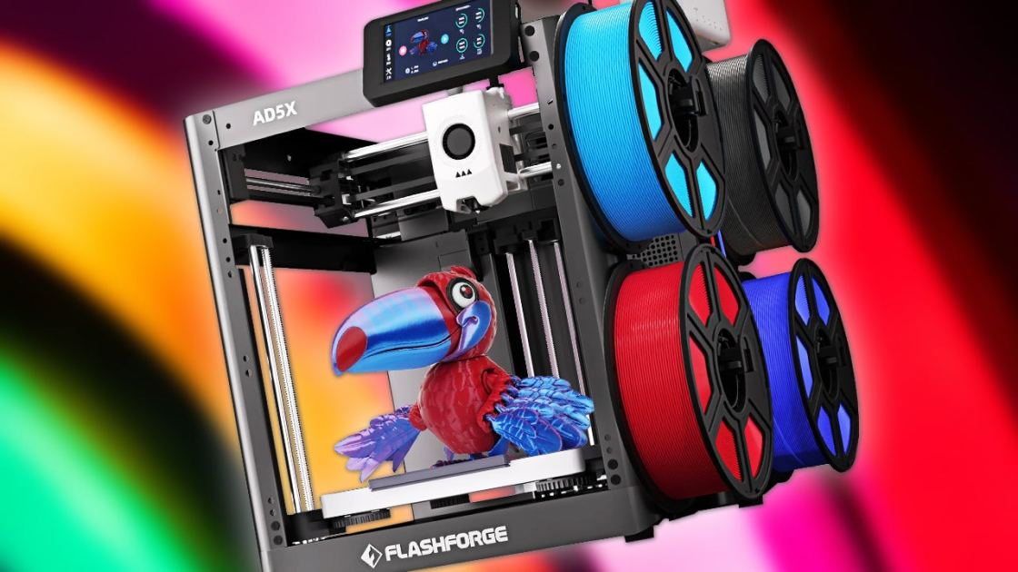 The FlashForge AD5X Is One of the Best Multi Material and Multi Color 3D Printers Priced Under $300