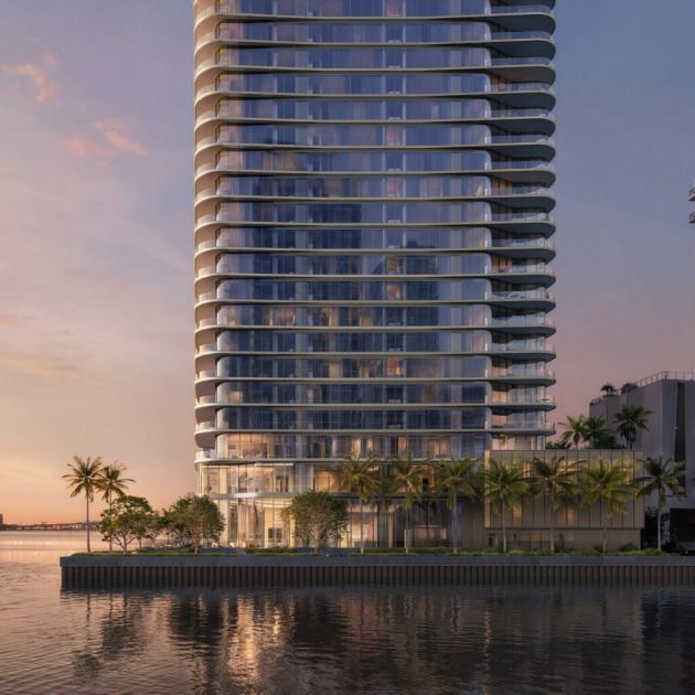 Adrian Smith + Gordon Gill Architecture designs "fluid" skyscraper Lilli for Miami waterfront