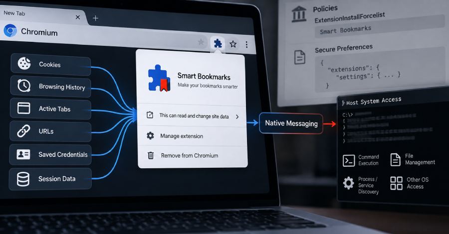 PEEP Turns Chrome and Edge Into Post-Compromise Backdoors for Host Command Execution