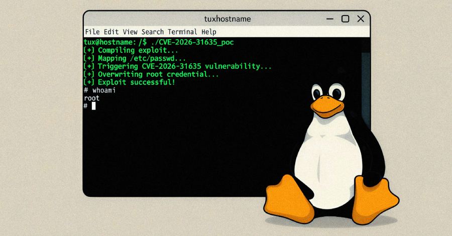DirtyDecrypt PoC Released for Linux Kernel CVE-2026-31635 LPE Vulnerability