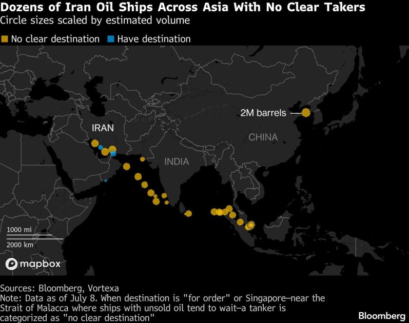Iranian Oil at Sea Left in Limbo After US Revokes 60-Day Waiver