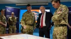 UK troops at Iraq base shot down Iranian drones, Healey says