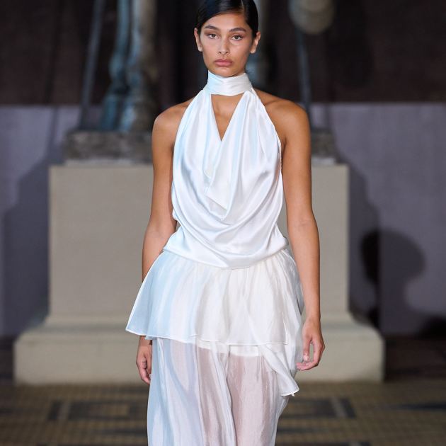  Sheer, Slinky, and Barely There—Copenhagen's Chicest Runway Trend Is Coming for Bridal 