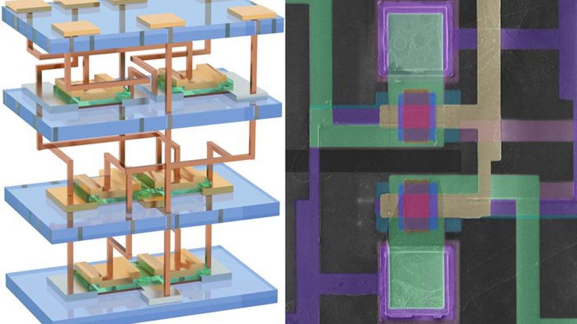  New 3D silicon chip stacks circuits on top of each other to boost computing power 