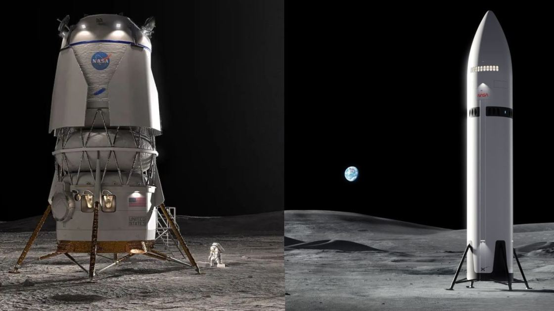  NASA wants to land astronauts on the moon in 2028. Will SpaceX's Starship or Blue Origin's Blue Moon lander be ready in time? 