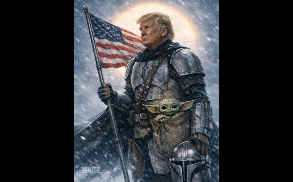 White House Posts Image of Trump as the Mandalorian to Celebrate Star Wars Day