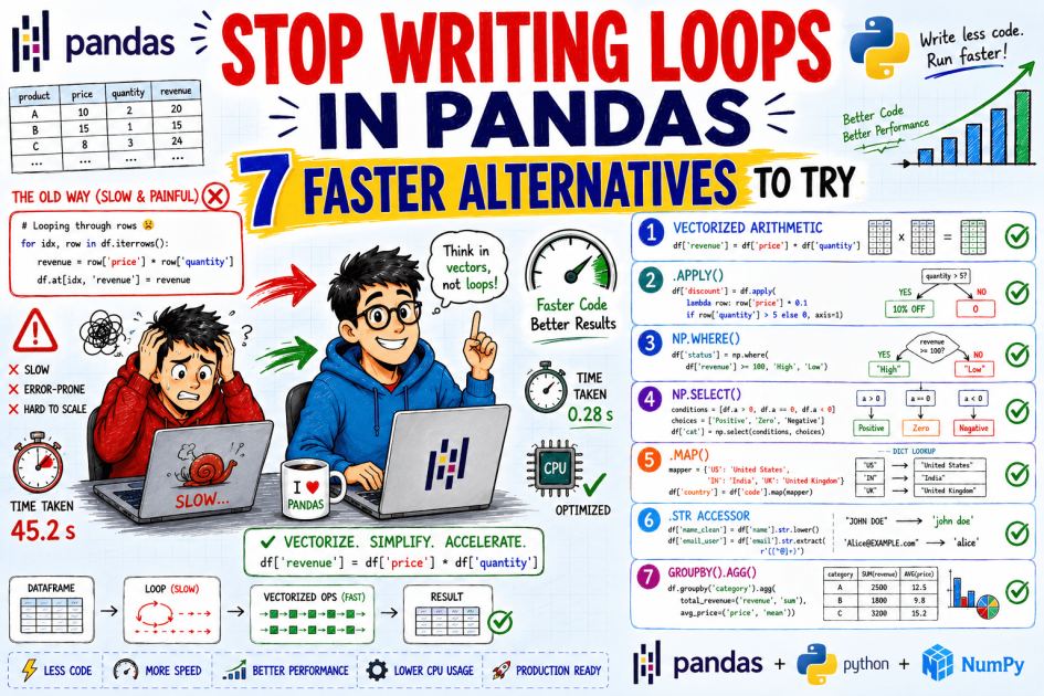 Stop Writing Loops in Pandas: 7 Faster Alternatives to Try