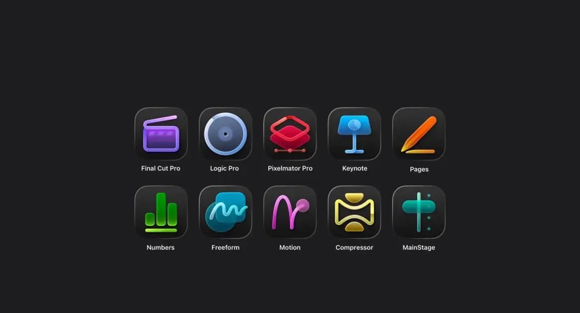 Apple’s handy guide explains how to ID Creator Studio apps