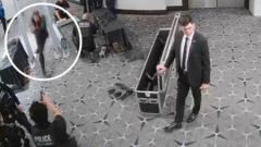 New footage shows how Trump dinner gunman charged through security in four seconds