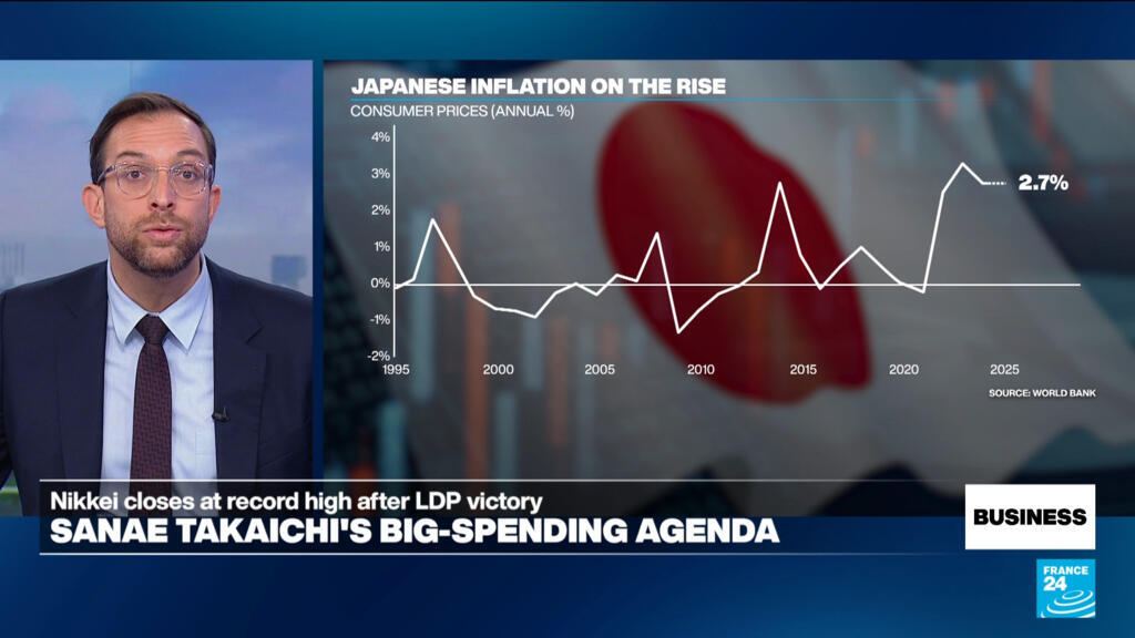 Nikkei index breaks record after Prime Minister Sanae Takaichi's election victory