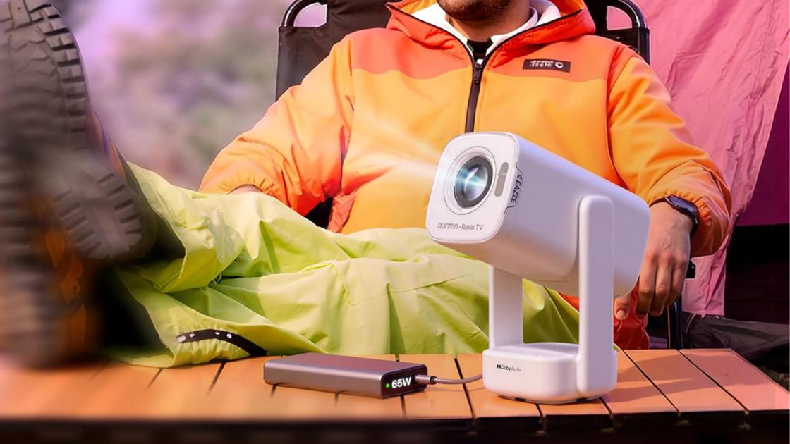 Roku TV just landed on a portable projector for the first time, and it’s surprisingly cheap